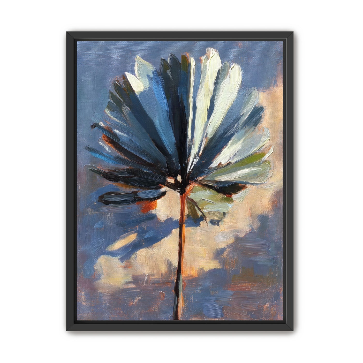 Veined Leaf in Thick Paint