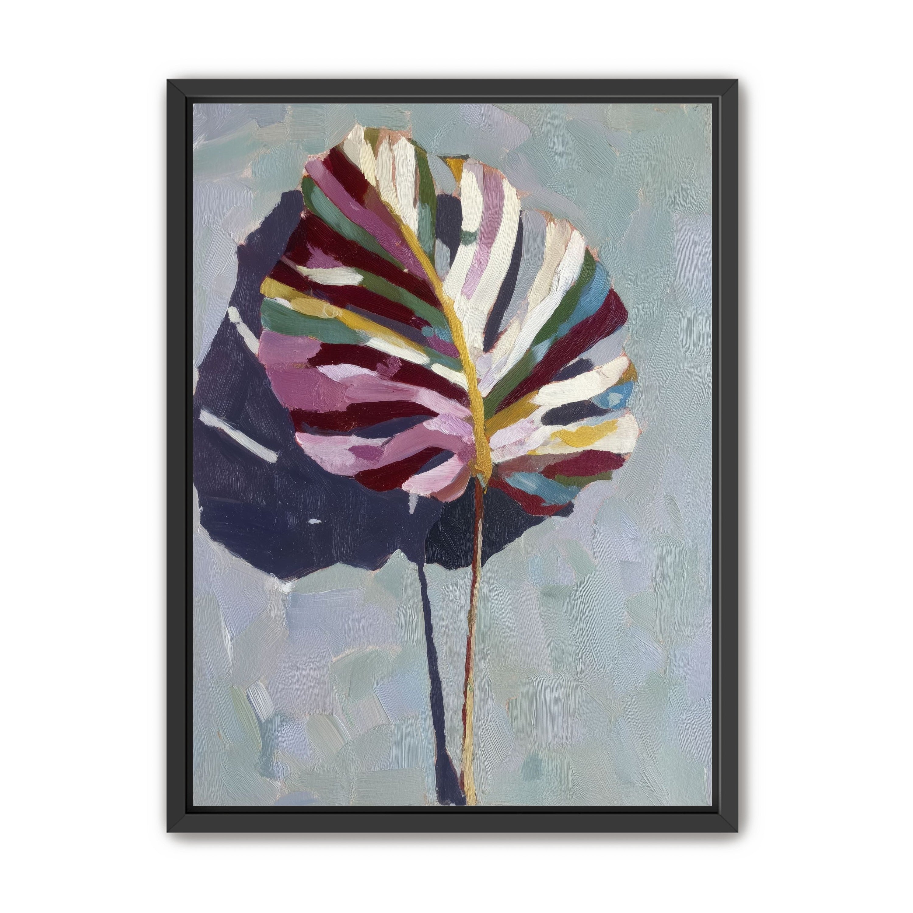 Leaf with Multicolored Veins