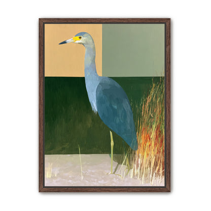 A heron beside the reeds