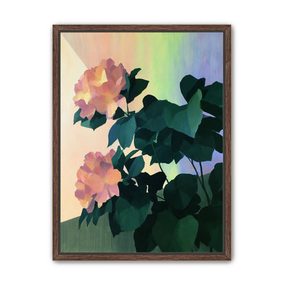 Roses against a pastel sky