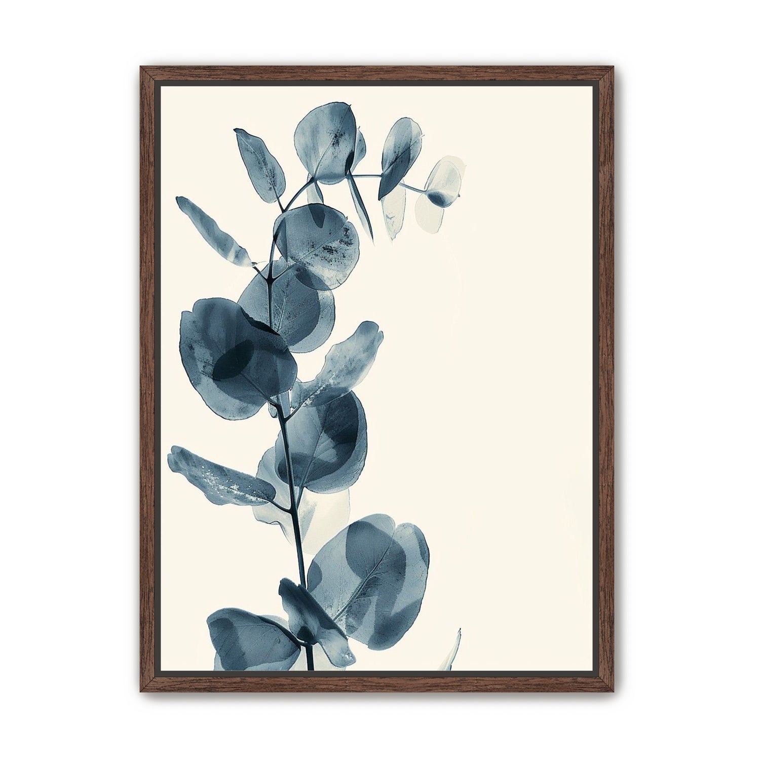 Blue leaves in quiet air