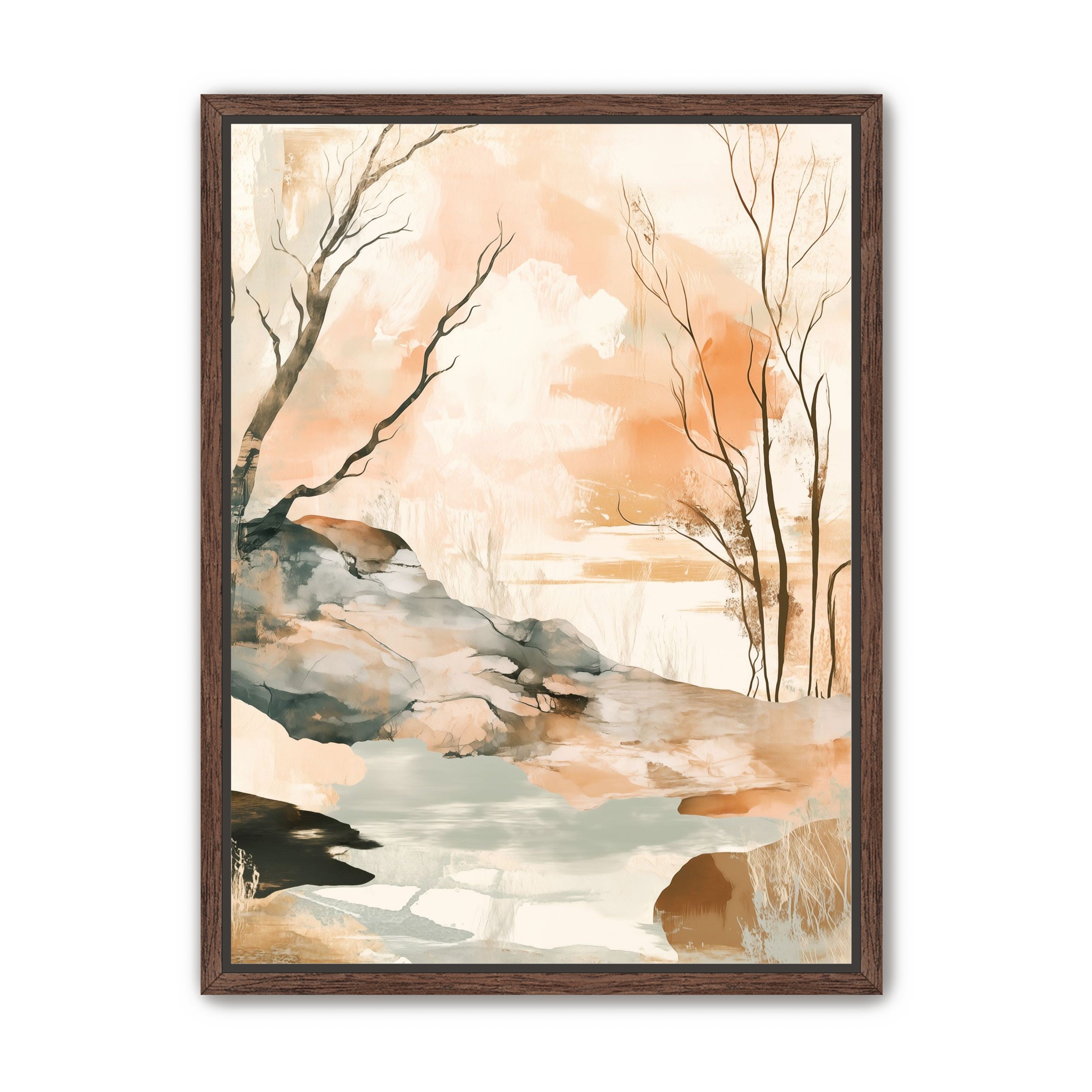 Ink Wash Over Stone Texture