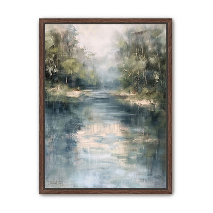 Pale sky in blue water