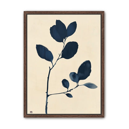 Ink leaves on bare stem