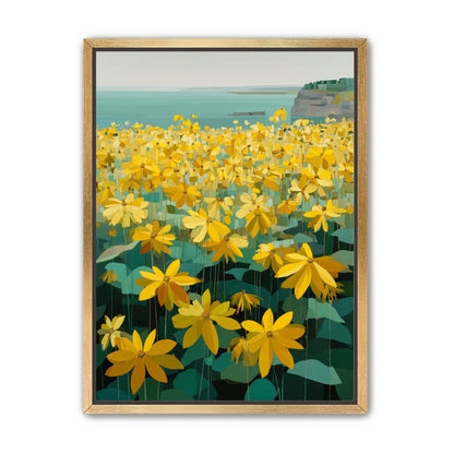 Flowers Along the Water