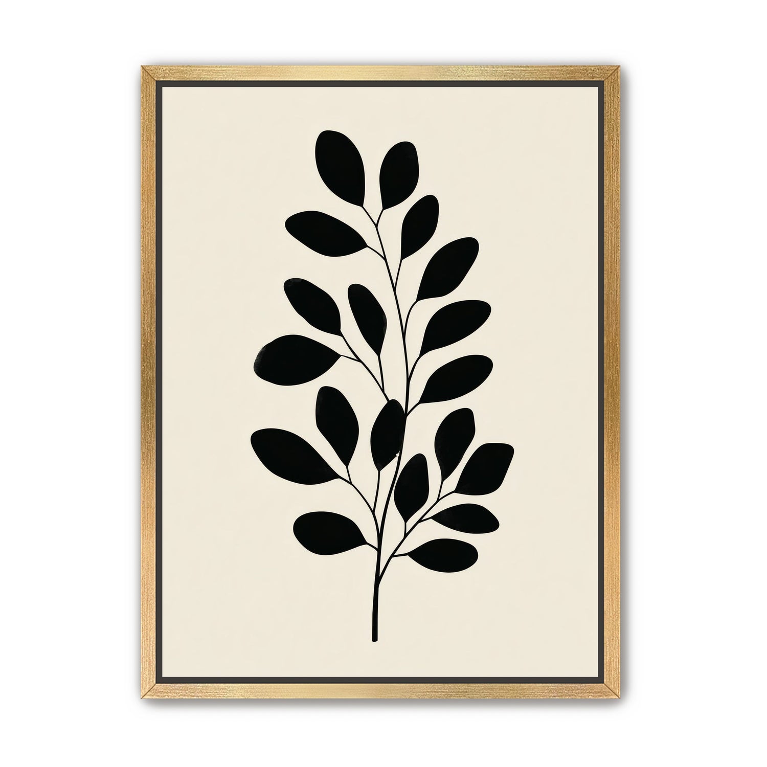 Plant Cutout on Cream