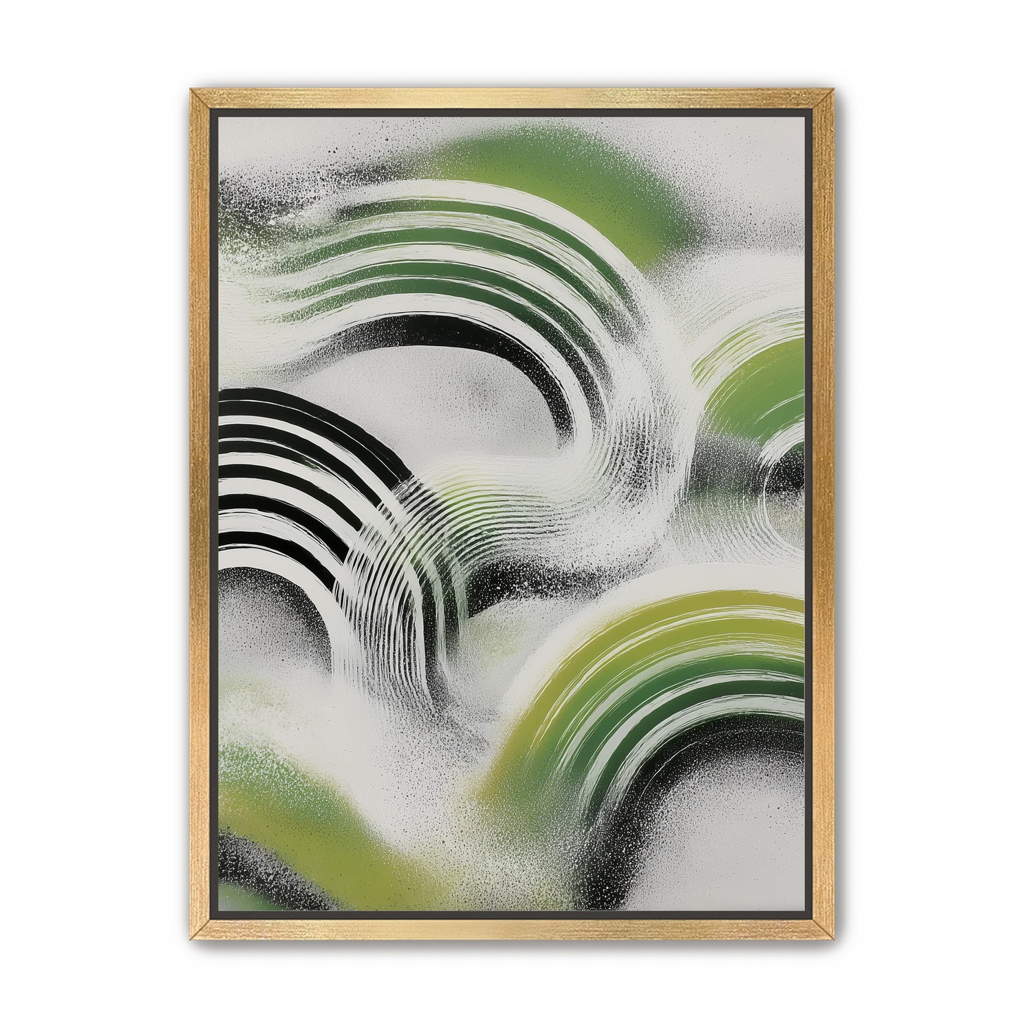 Green arcs across the haze