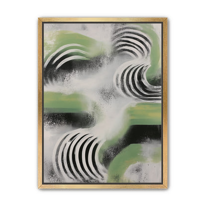 Curved bands in drifting haze