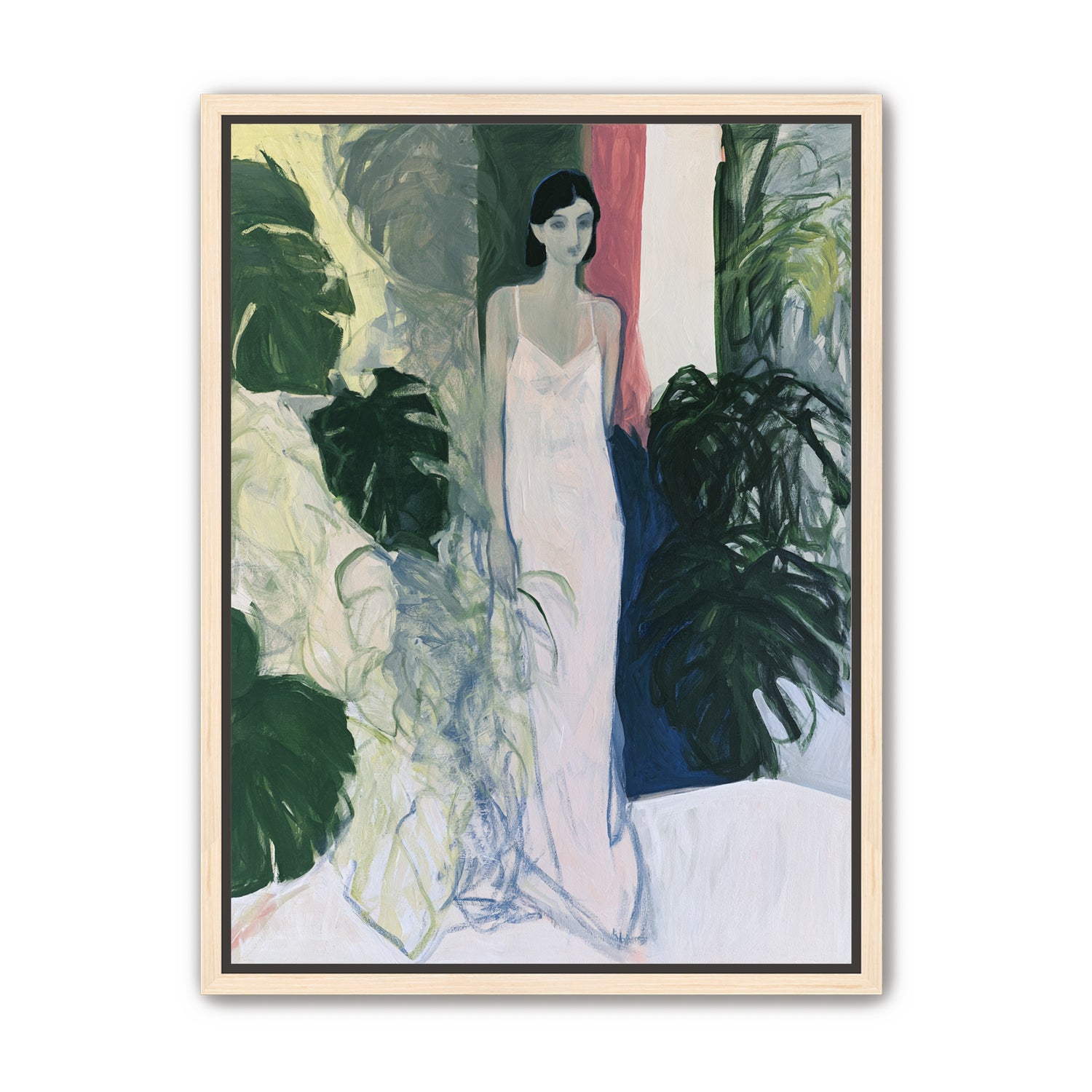 A woman among the leaves