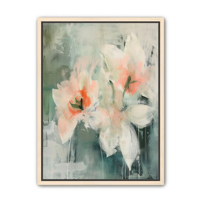 Pale blooms in quiet paint