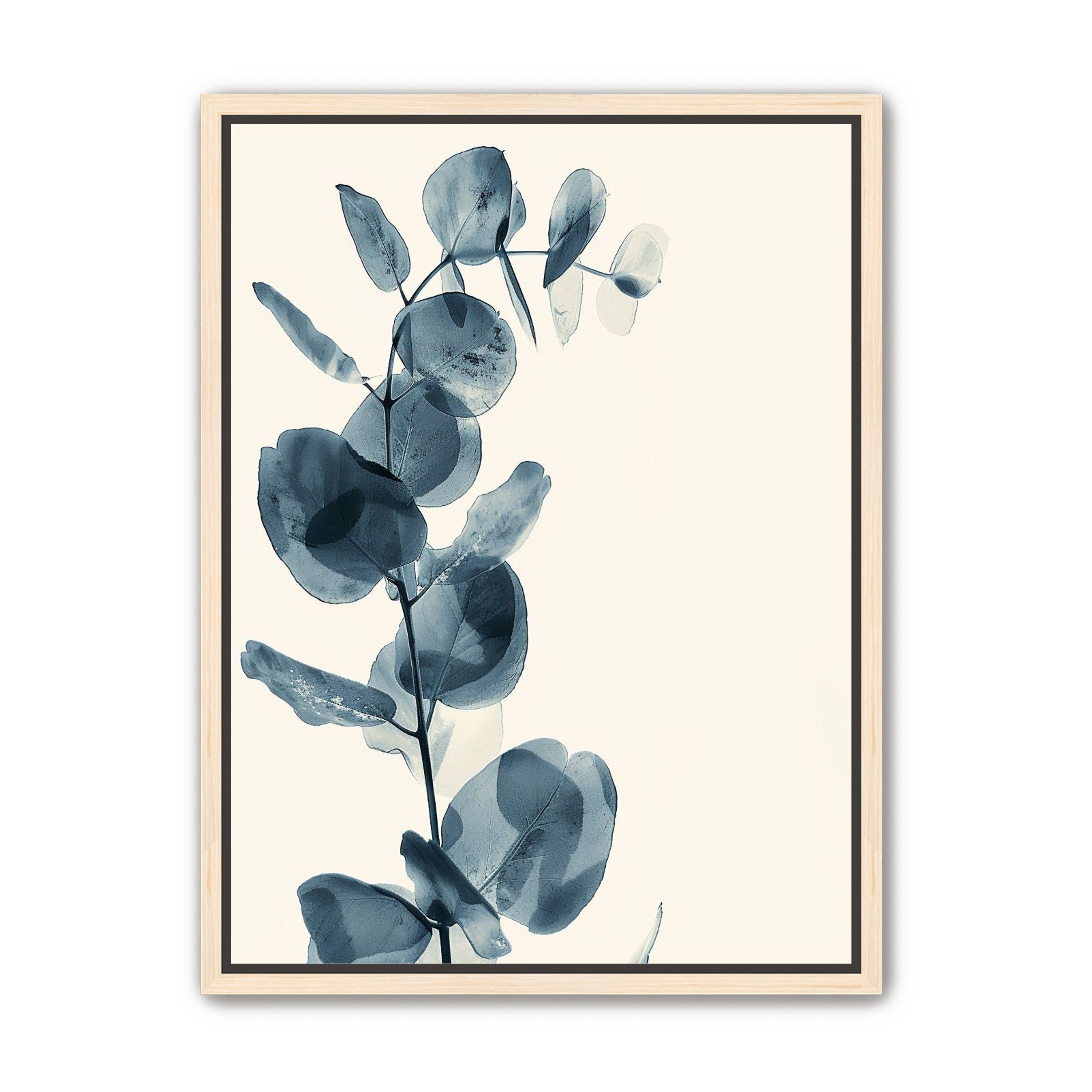 Blue leaves in quiet air