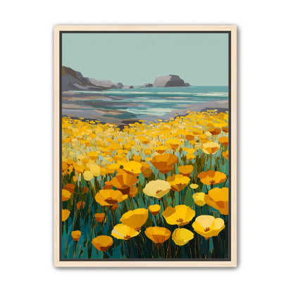 Poppy Field Facing the Pacific