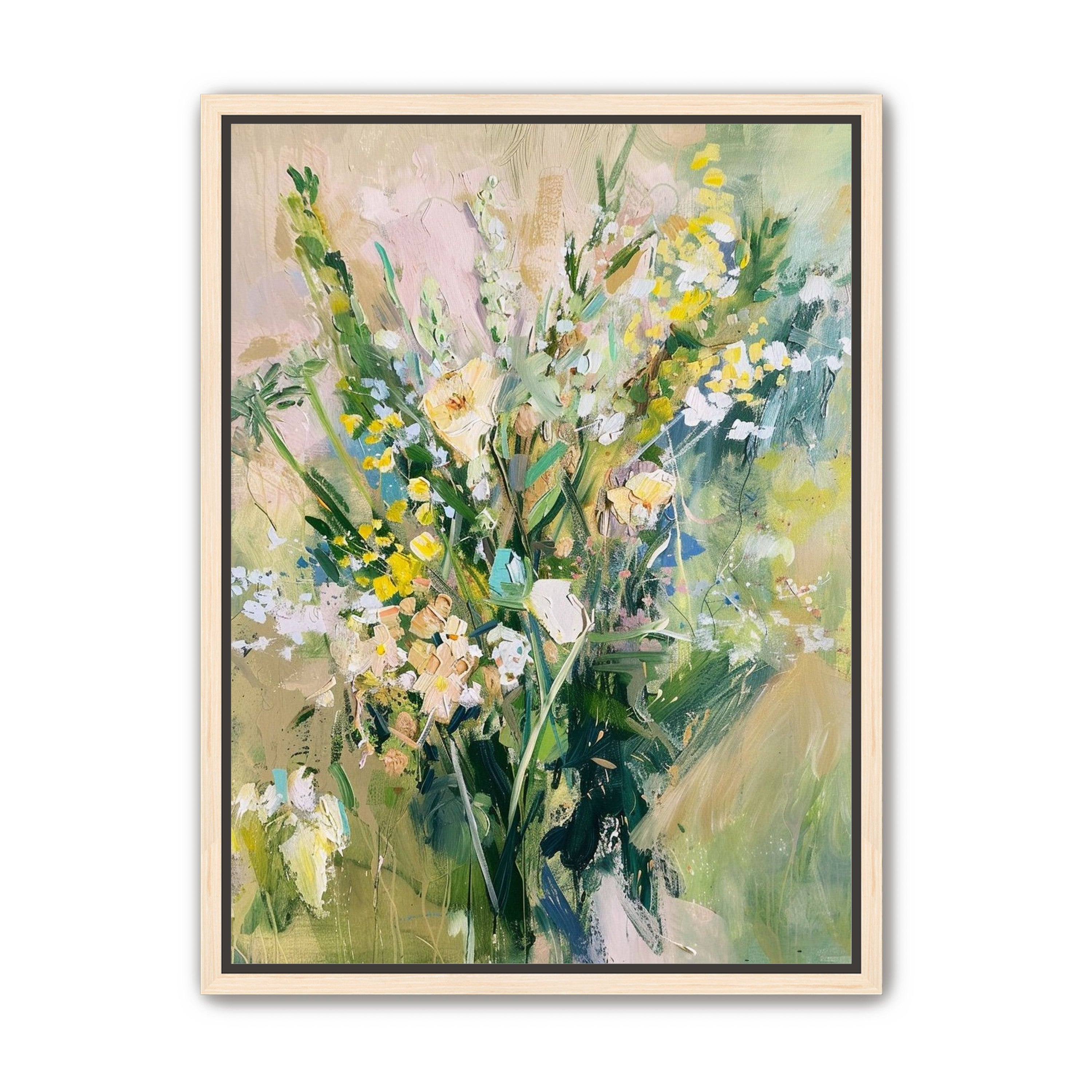 Wildflowers leaning into light