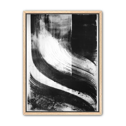 Scraped arcs in black ink