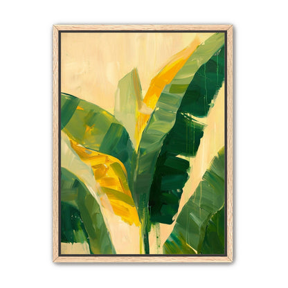 Yellow breaks through green leaves