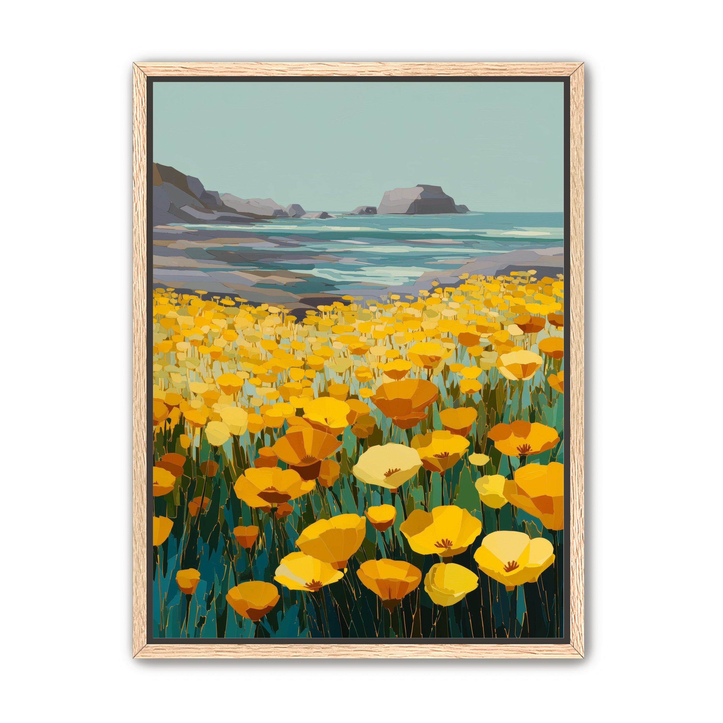 Poppy Field Facing the Pacific