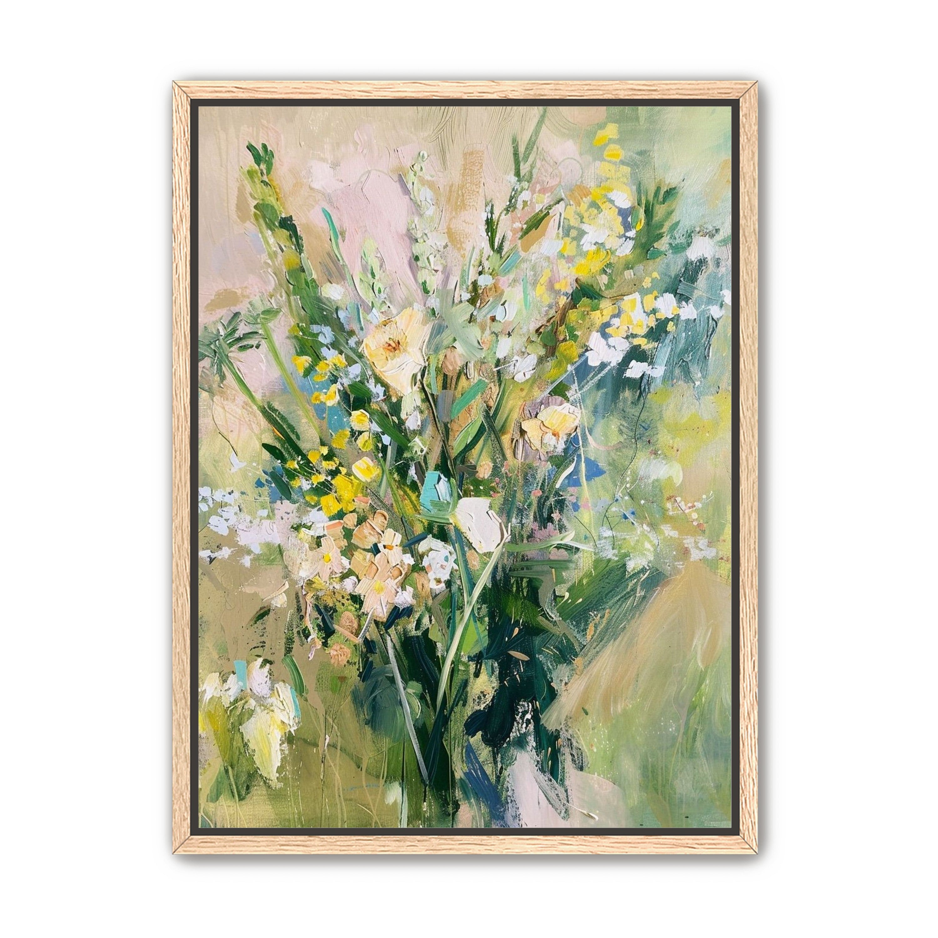 Wildflowers leaning into light