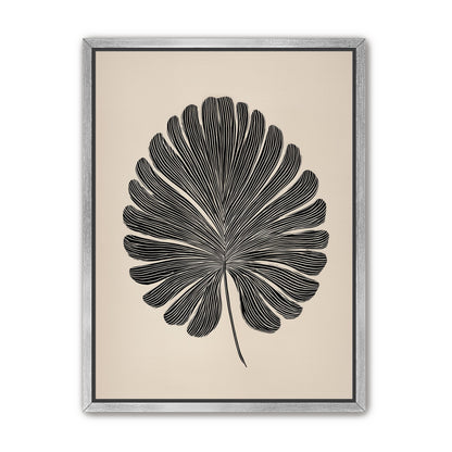 Striped fan leaf alone