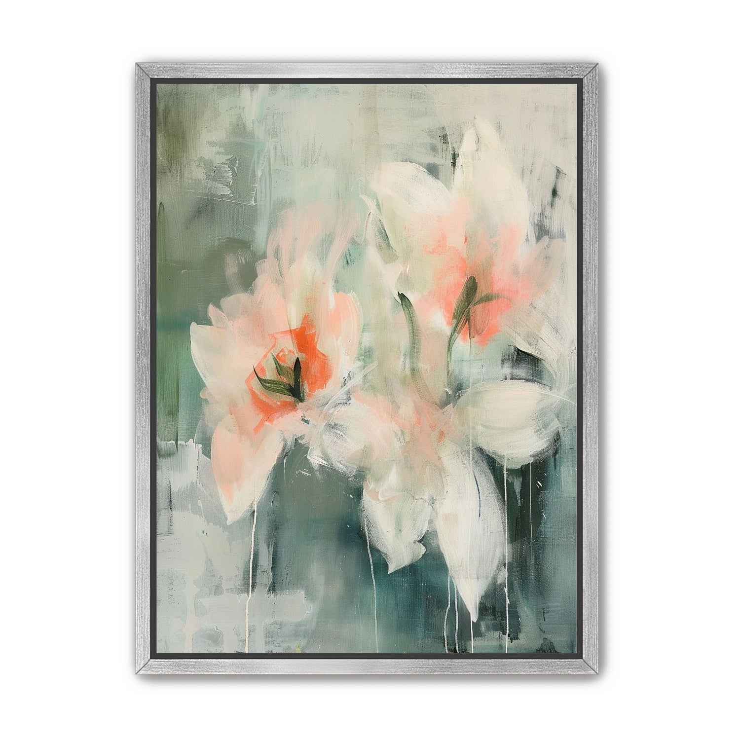 Pale blooms in quiet paint