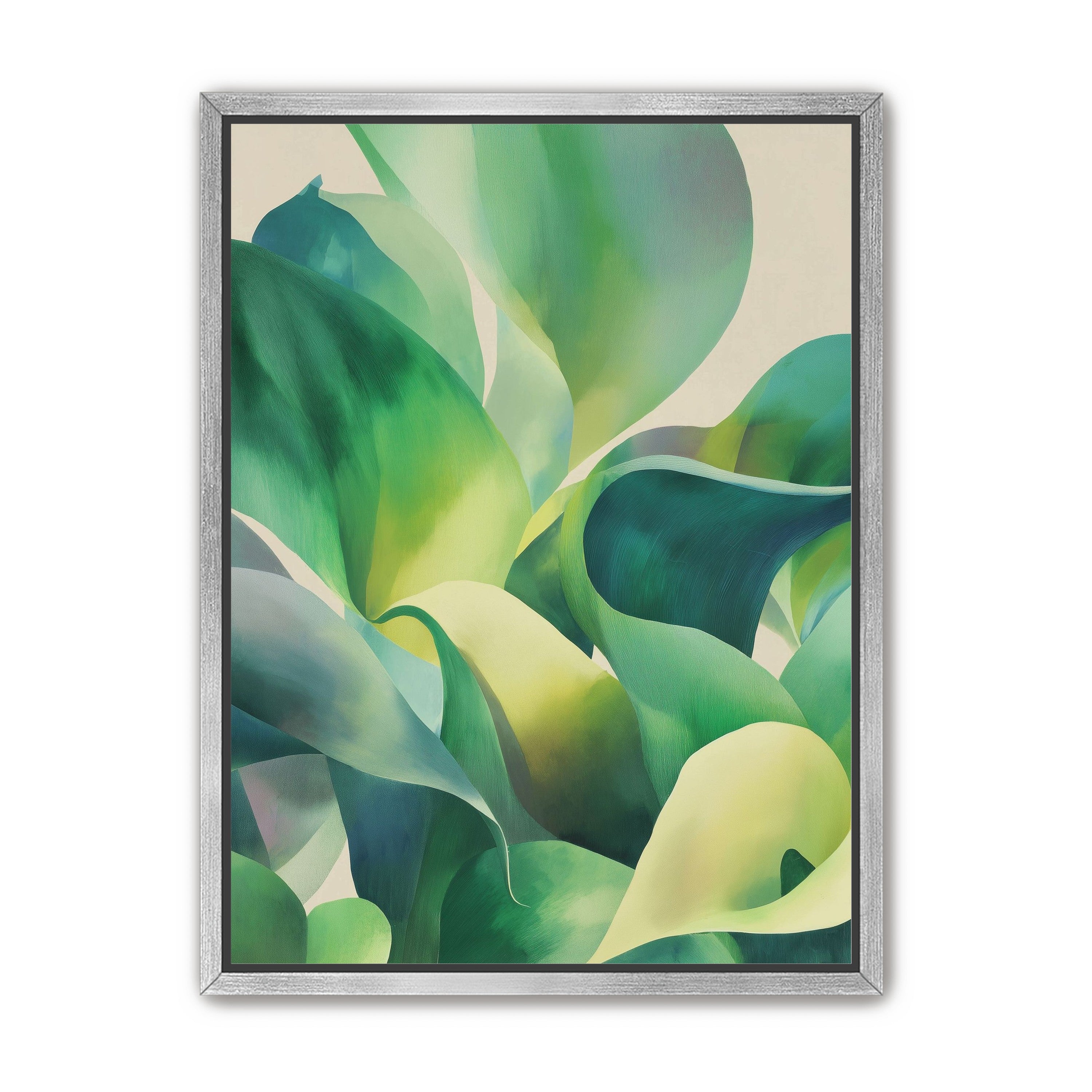 Green leaves in soft light