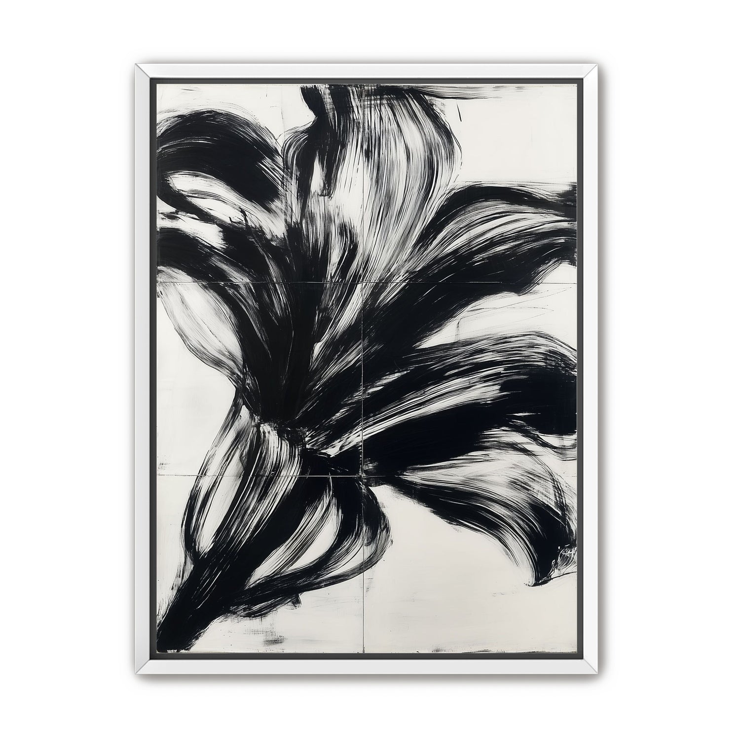 Black surge on white grid