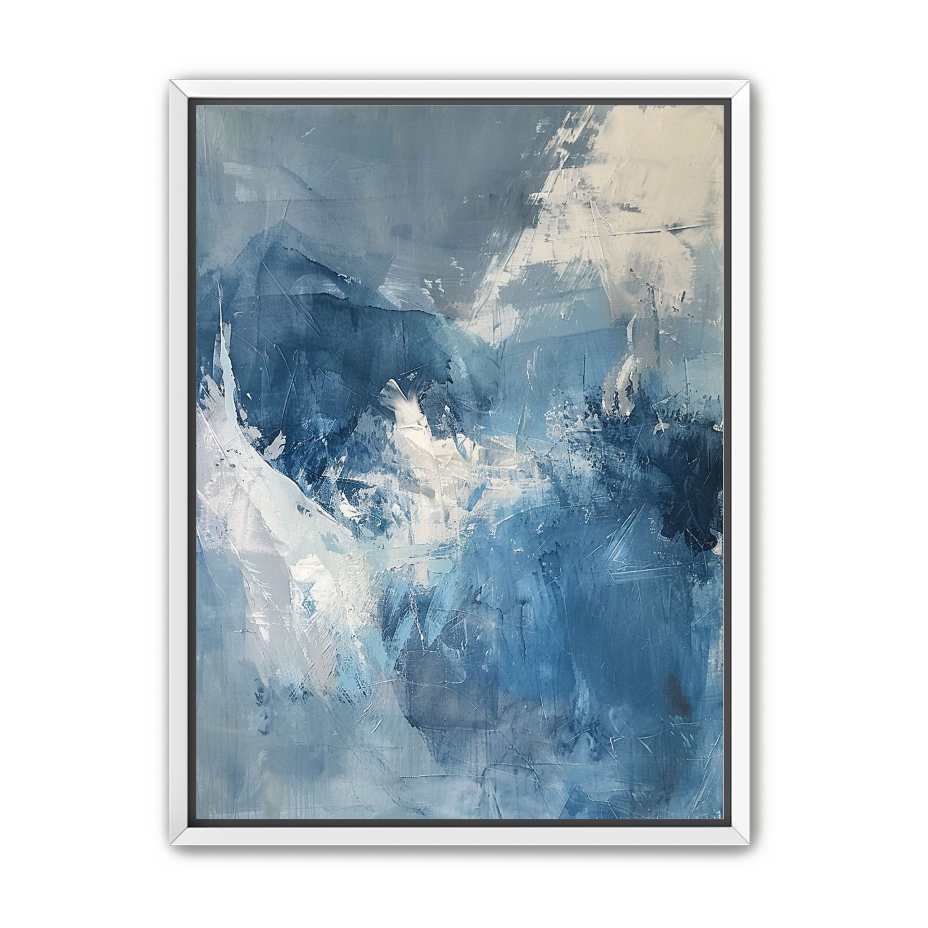 Blue slipping into white