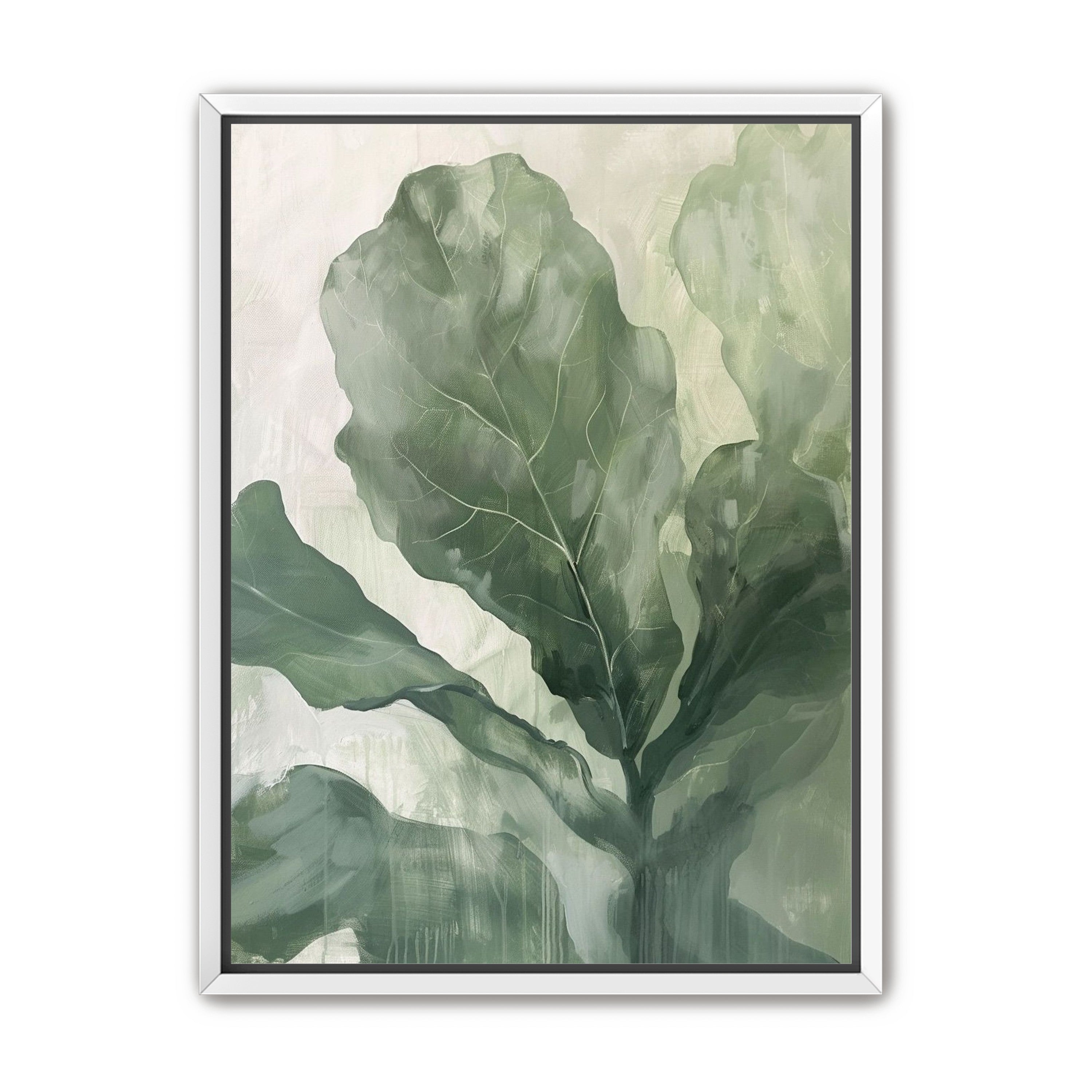 Sage leaves in pale light