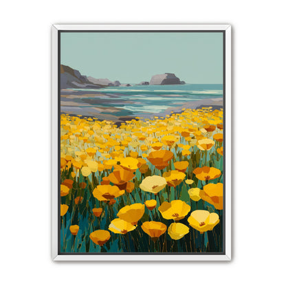 Poppy Field Facing the Pacific