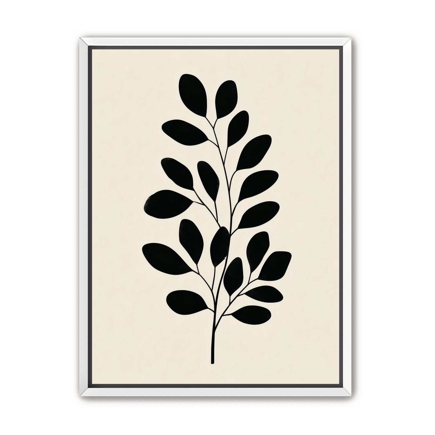 Plant Cutout on Cream