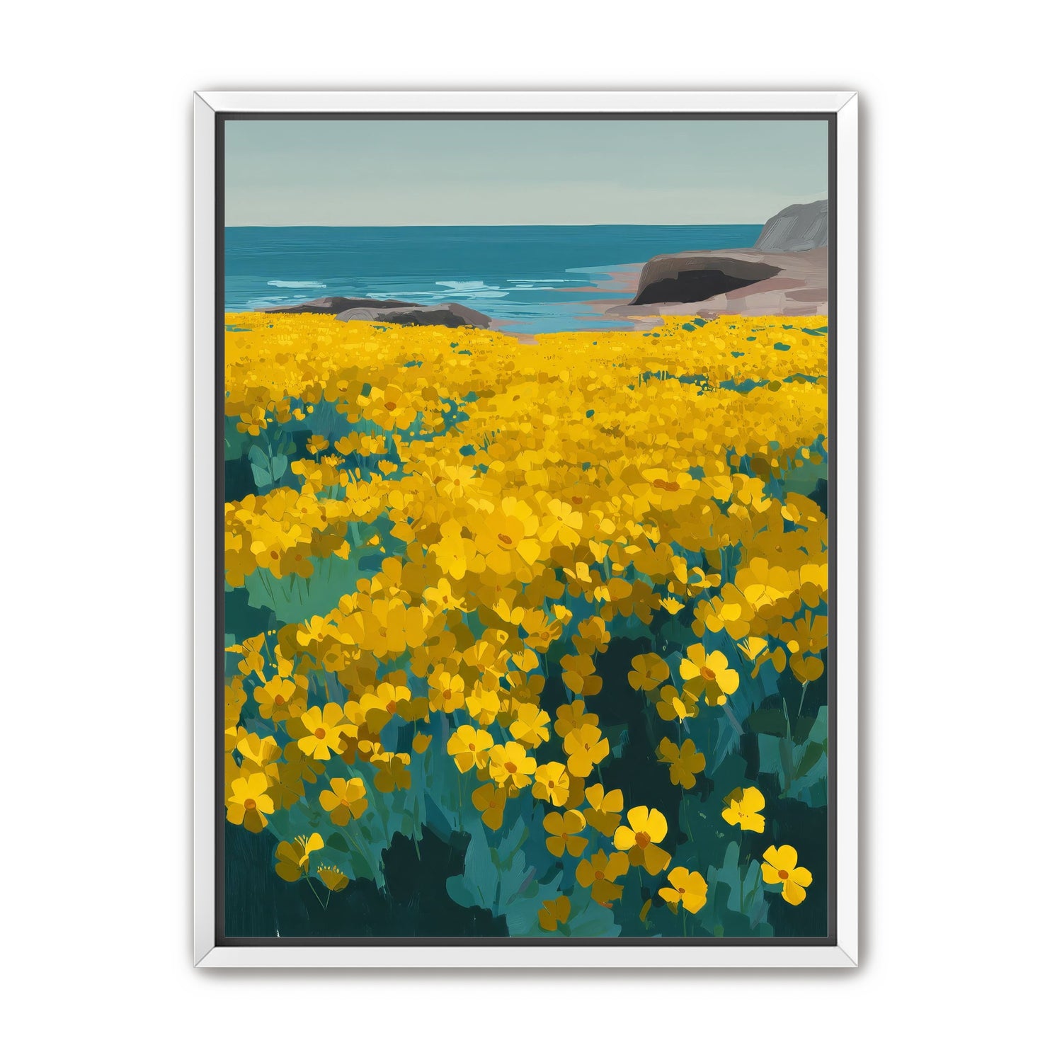 Yellow Coastal Wildflowers