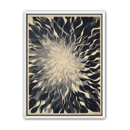 Pale center in black sweep