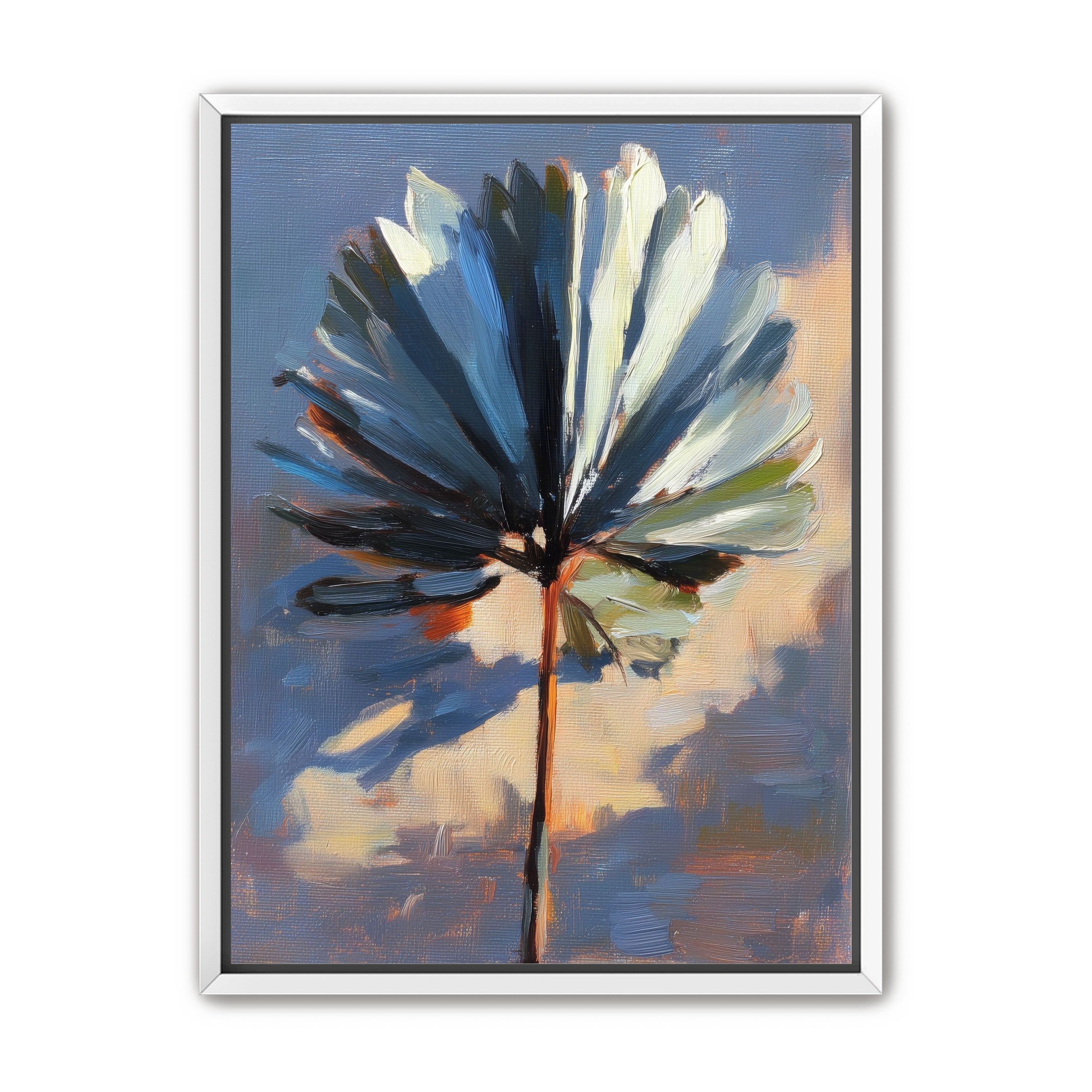 Veined Leaf in Thick Paint