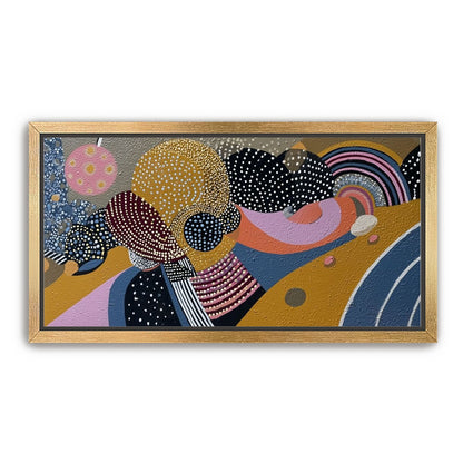Overlapping Dotted Shapes