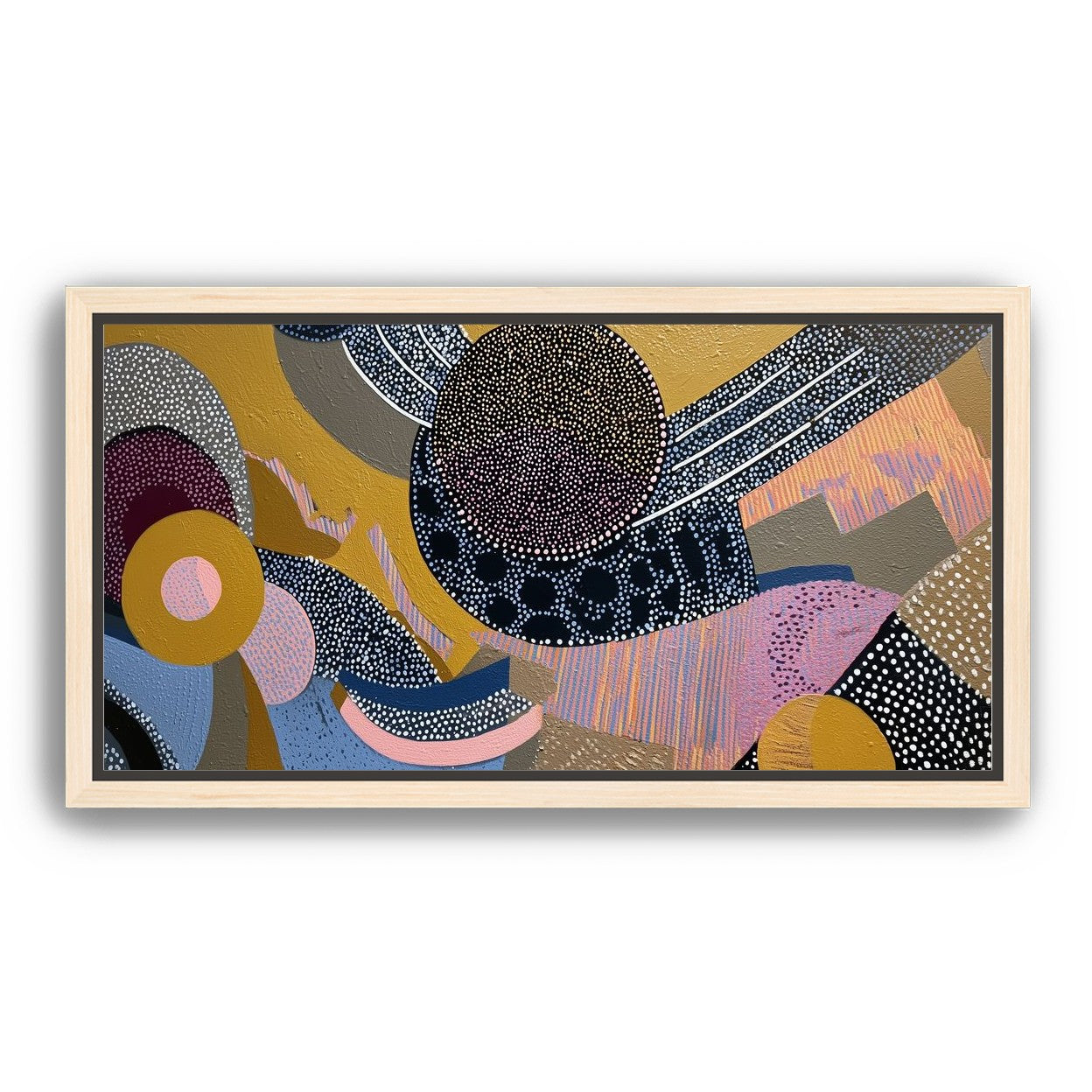 Ochre Ground with Layered Discs