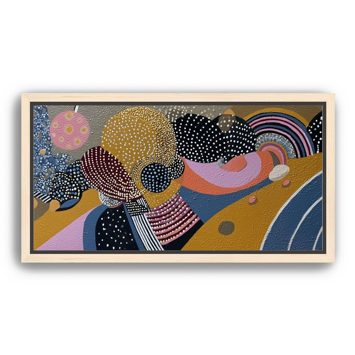 Overlapping Dotted Shapes