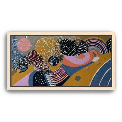 Overlapping Dotted Shapes