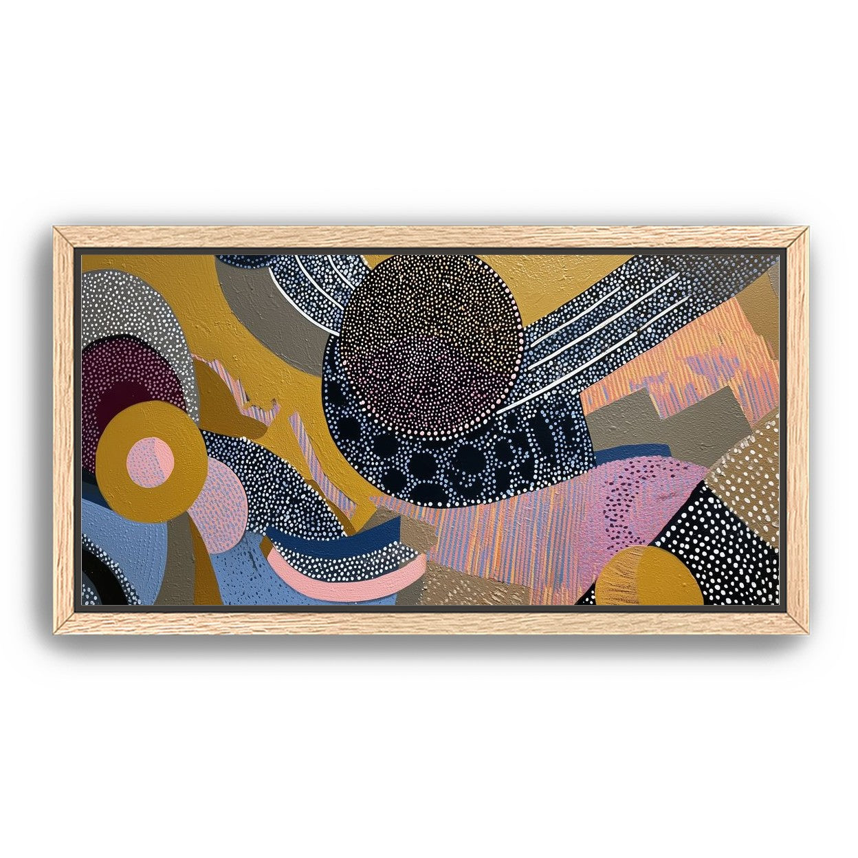 Ochre Ground with Layered Discs
