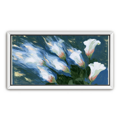 Blue wind through white lilies