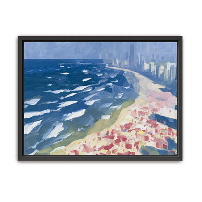 City towers above the surf