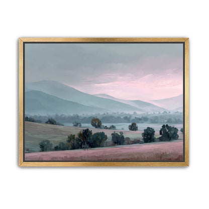 Low Hills Fading into Mist