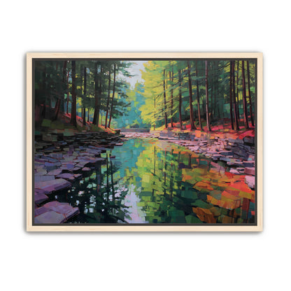 Worn Stones Along a Quiet Creek