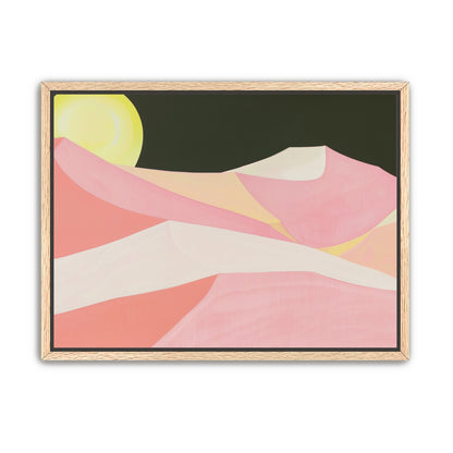 Sun over folded dunes