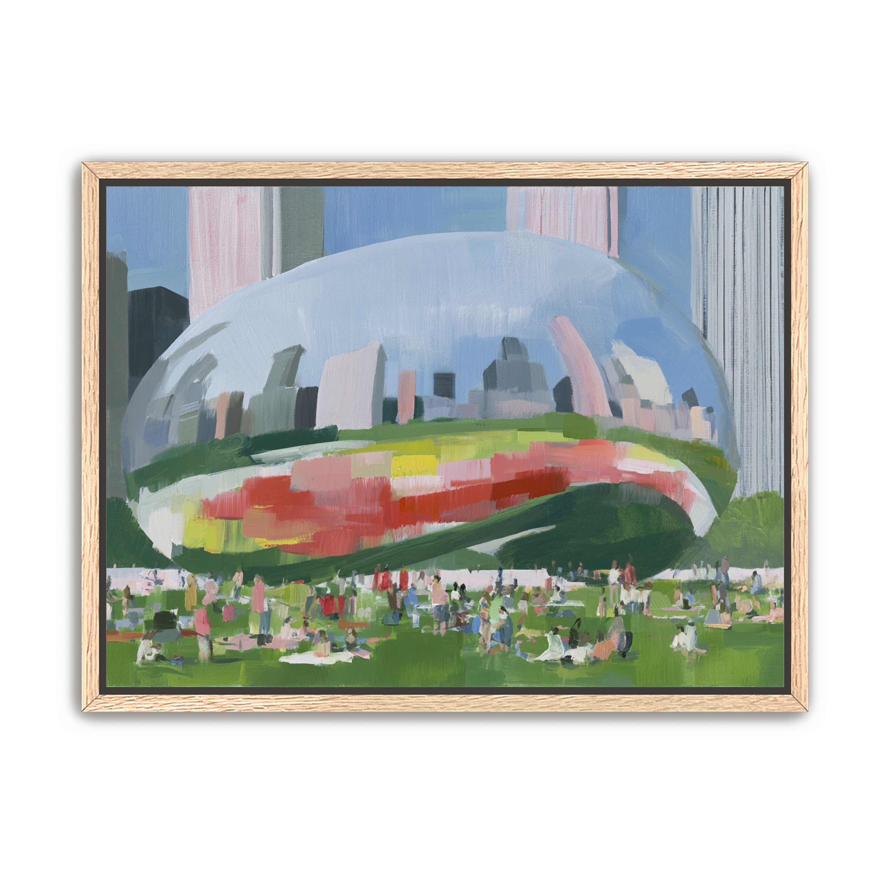 Picnic under the mirrored dome