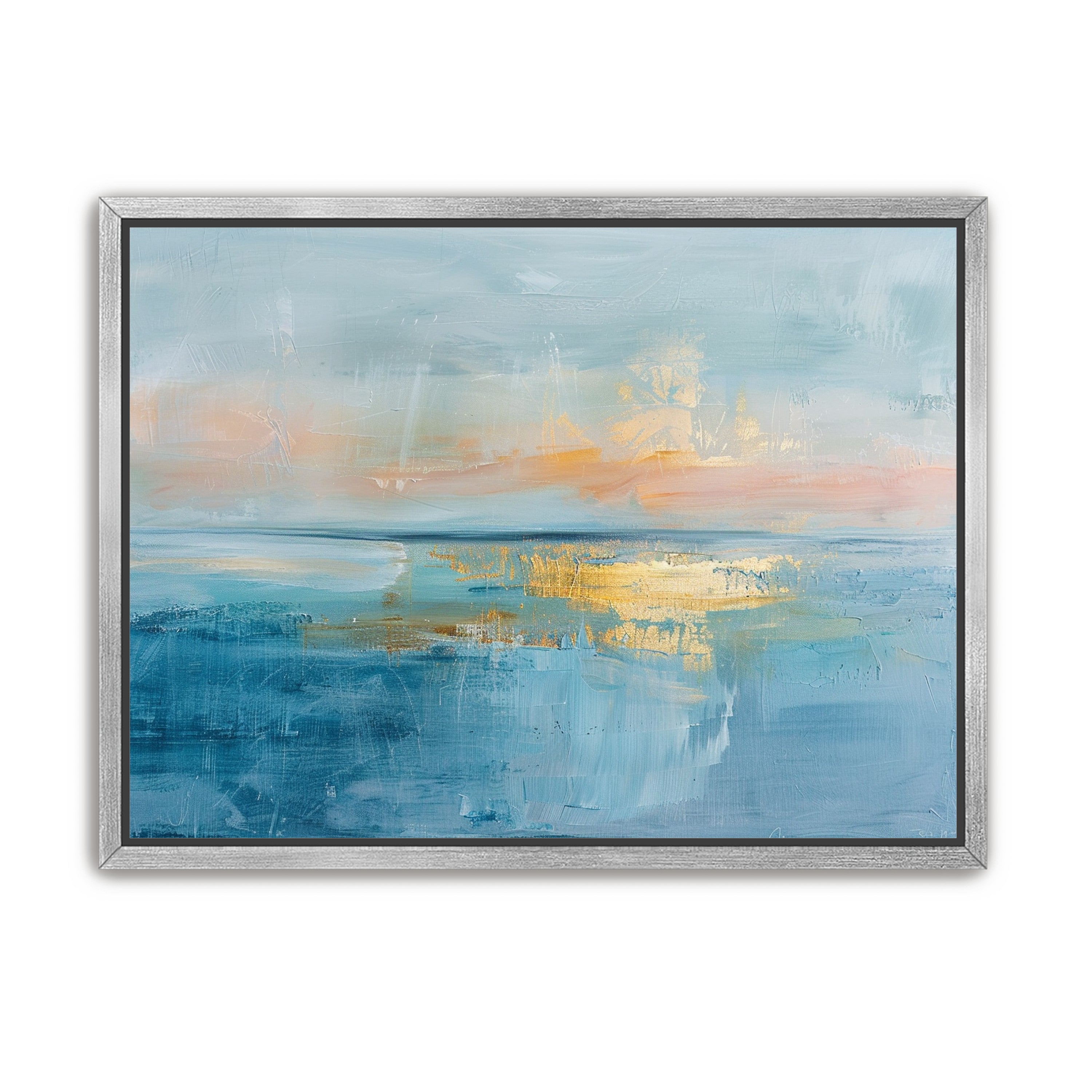 Gold light on quiet water