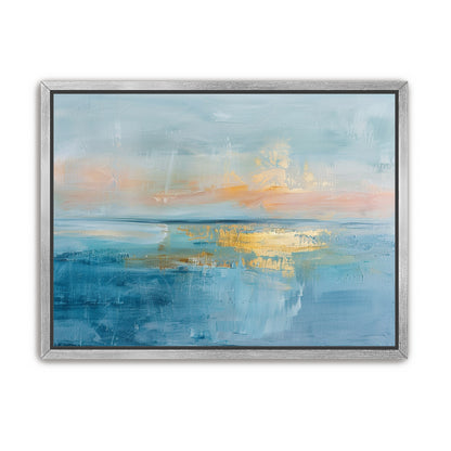 Gold light on quiet water