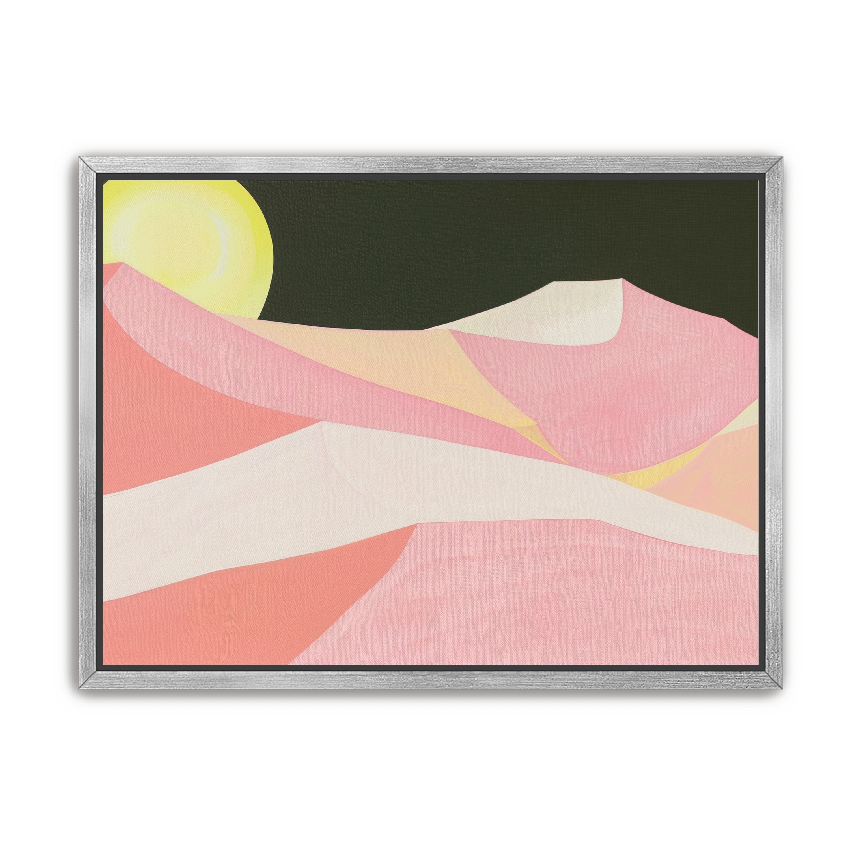 Sun over folded dunes