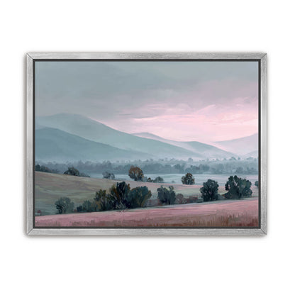 Low Hills Fading into Mist