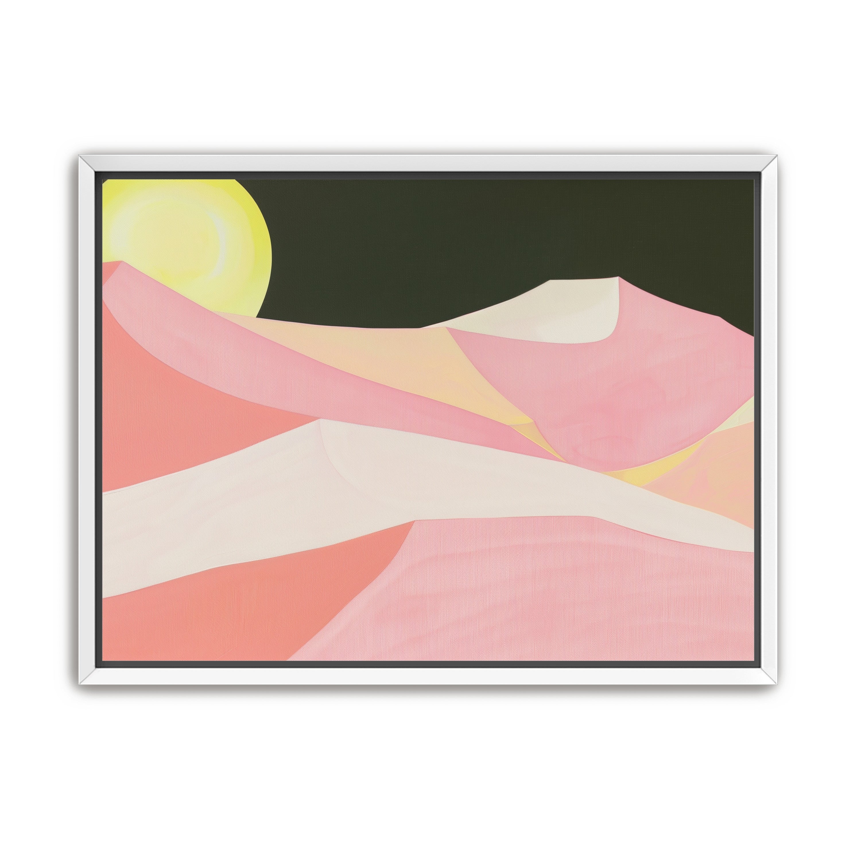 Sun over folded dunes