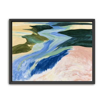 River bends through sandbars