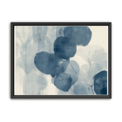 Dark leaves among pale fans